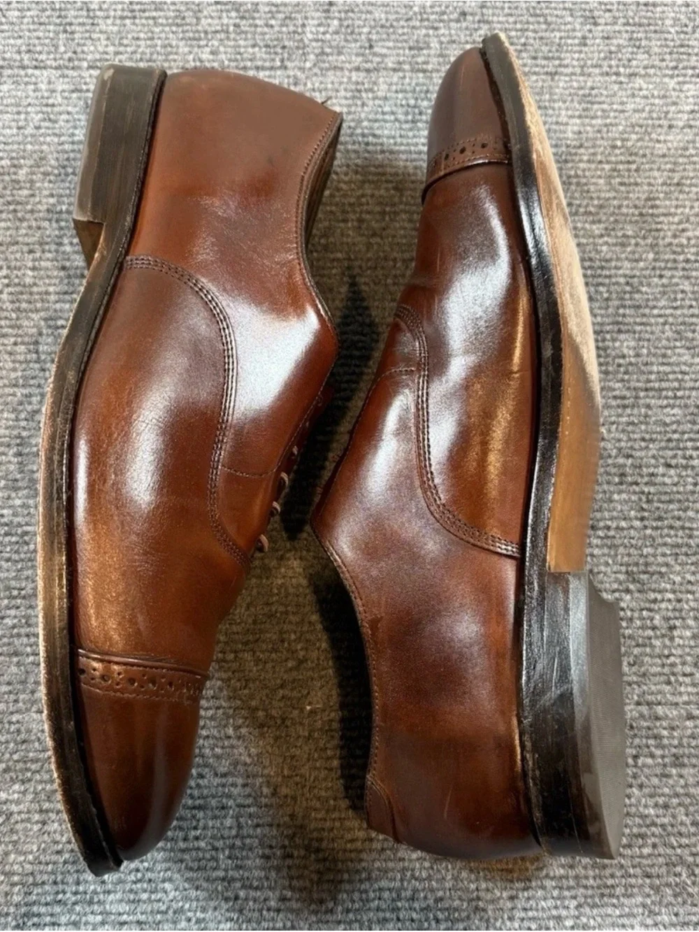 Allen Edmonds Fifth Avenue Oxford Shoes Men’s 12 3E Dark Chili Leather USA